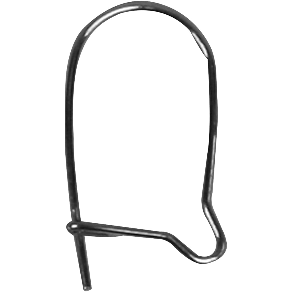 Creativ Company Ohrringe, L: 15 mm, versilbert, 200 Stück 1 Box