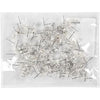 Creativ Company Ohrstecker, L: 13 mm, versilbert, 100 Stück, 1 Box