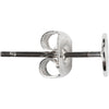 Creativ Company Ohrstecker, L: 13 mm, versilbert, 100 Stück, 1 Box