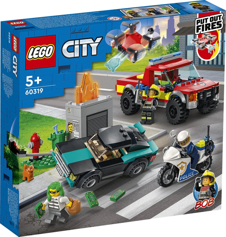 PIC LEGO CITY 60319 Feuerbrigade Amp; Polizeieinkauf