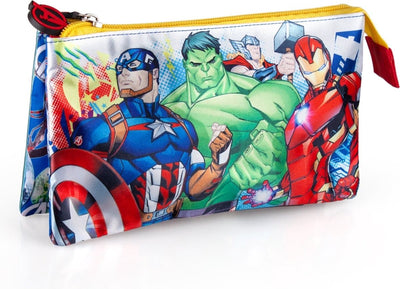 Jim Jam Federmäppchen Avengers Federmäppchen 3 Fächer mit 2 Reißverschlüssen