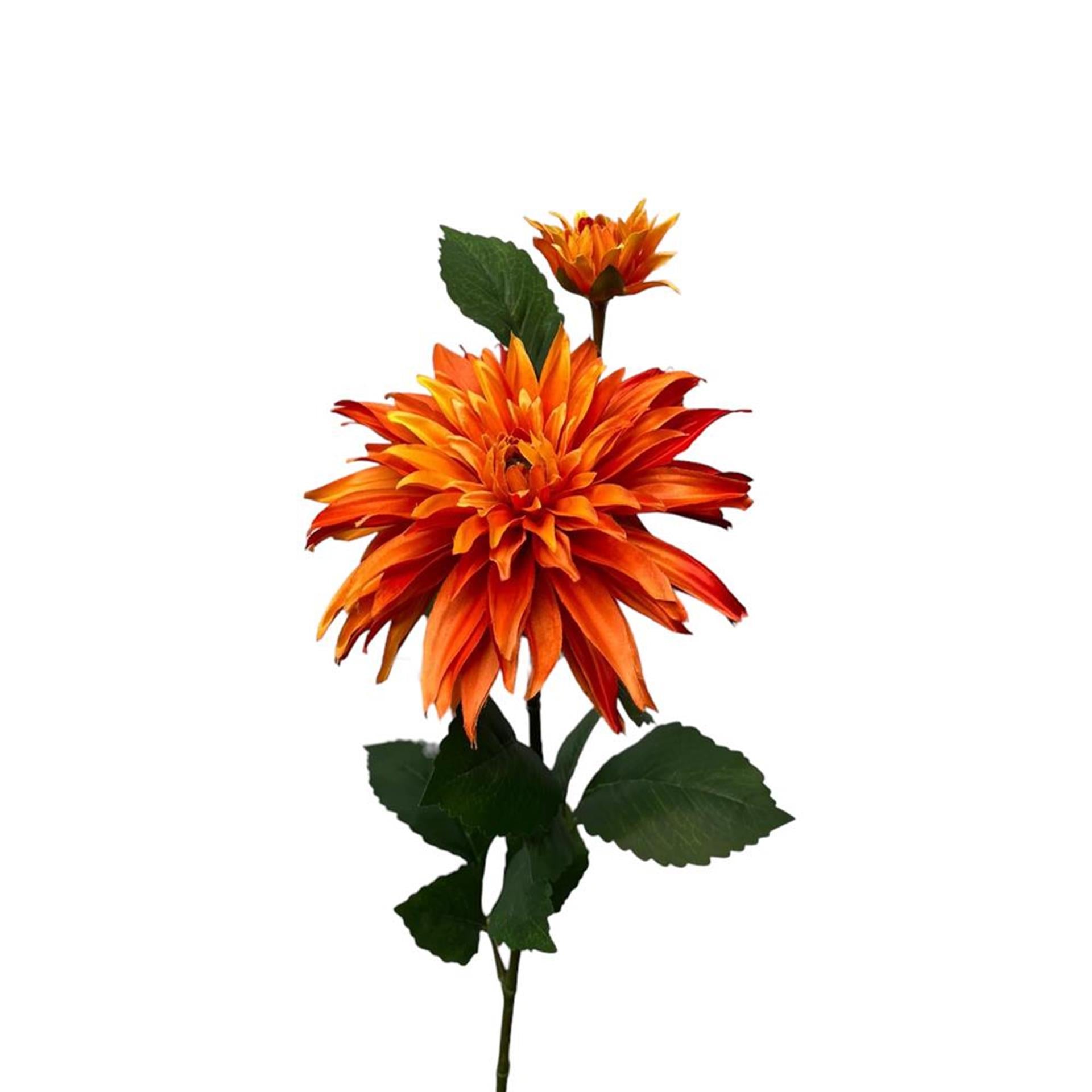 Roberts Collection Kunstblume Dahlie + Knospe 74 cm orange