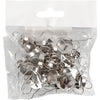 Creativ Company Metallanhänger, D 13 mm, Lochgröße 5 mm, Silber, 25 Stück 1 Box