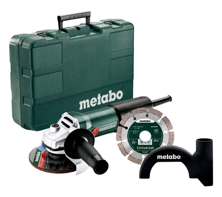 Metabo wev 850-125 Set | (603611510) | Winkelschleifer | 125mm | 850 W 603611510