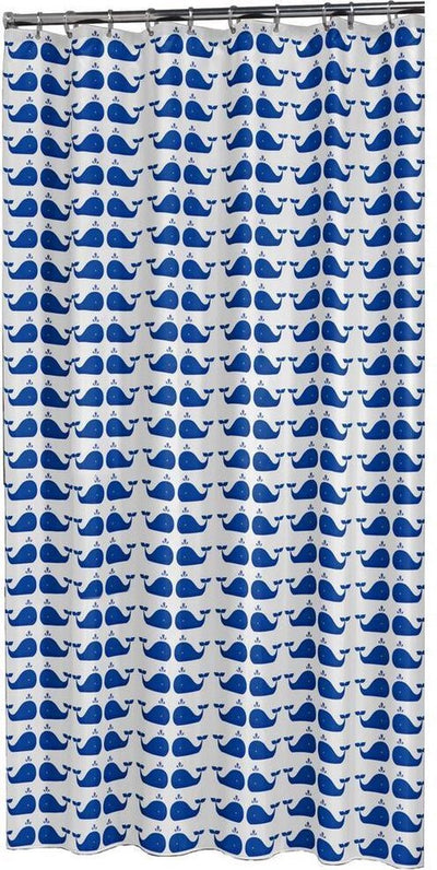 Duschvorhang „Robbenfellwal“, 180 x 200 cm – Peva – Blau