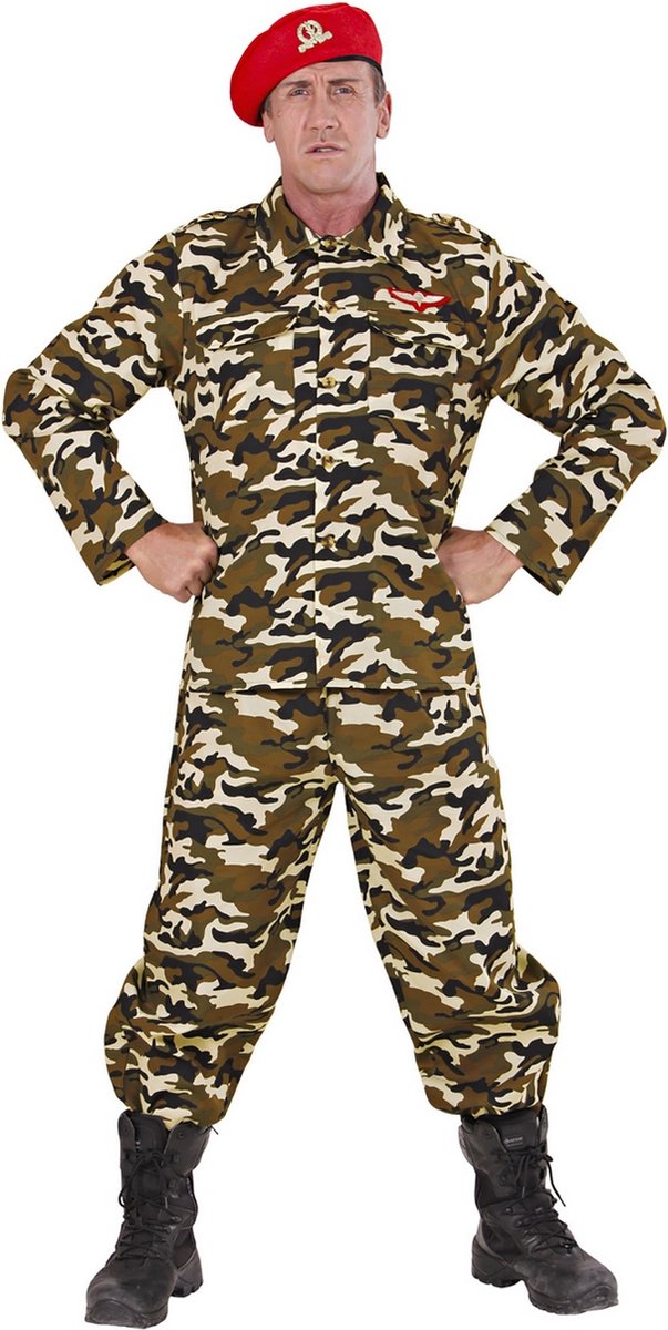 Finidi-Armee-Kriegskostüm | Rambo-Soldat | erwachsener Mann | mittel | Karnevalskostüm | Kostüm