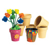 Färben - Dekorieren Sie Ihren eigenen Blumenpot -Papier -Moche, 10 Set von 10