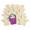 Färben - Dekorieren Sie Ihre eigenen Leinwand -Handpuppen, 12 Set von 12