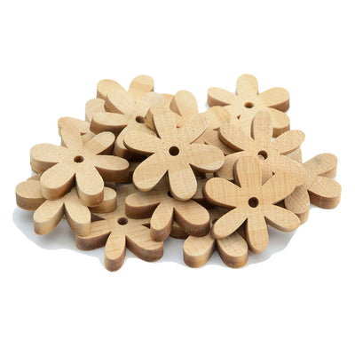 Färbung - Holzgänseblümchenblumen klein, 20st.