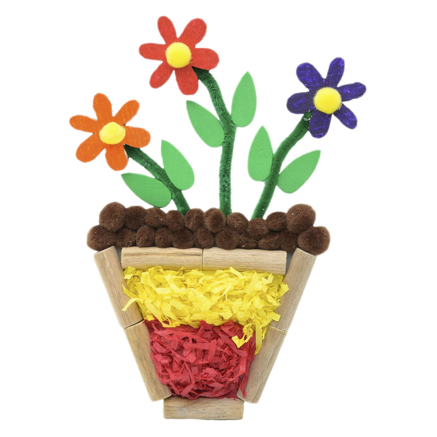 Färbung - Holzgänseblümchenblumen klein, 20st.