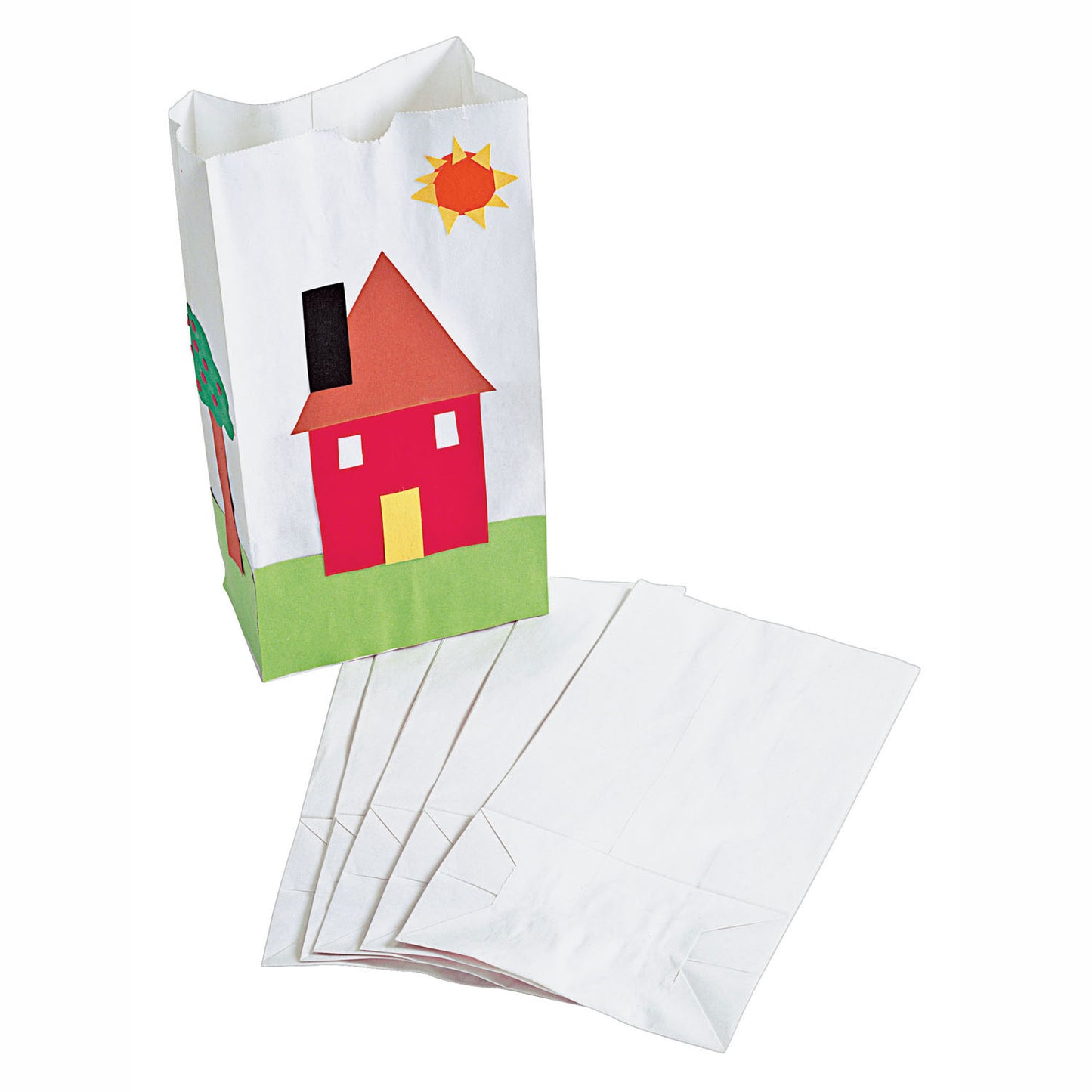 Färbung Papiertüte weiß, 50 Set von 50