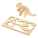 Färben machen und dekorieren Ihren hölzernen 3D -Puzzle -Dinosaurier, 4 4