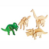 Färben machen und dekorieren Ihren hölzernen 3D -Puzzle -Dinosaurier, 4 4