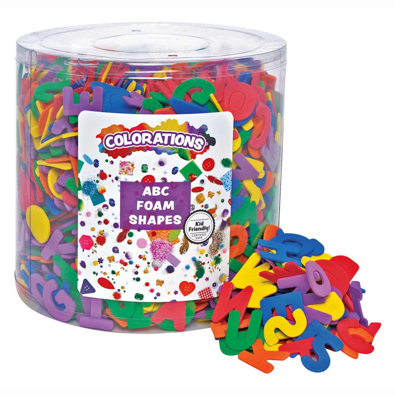 Colorations - ABC-Schaumstoffbuchstaben im Eimer, 2208Stk.