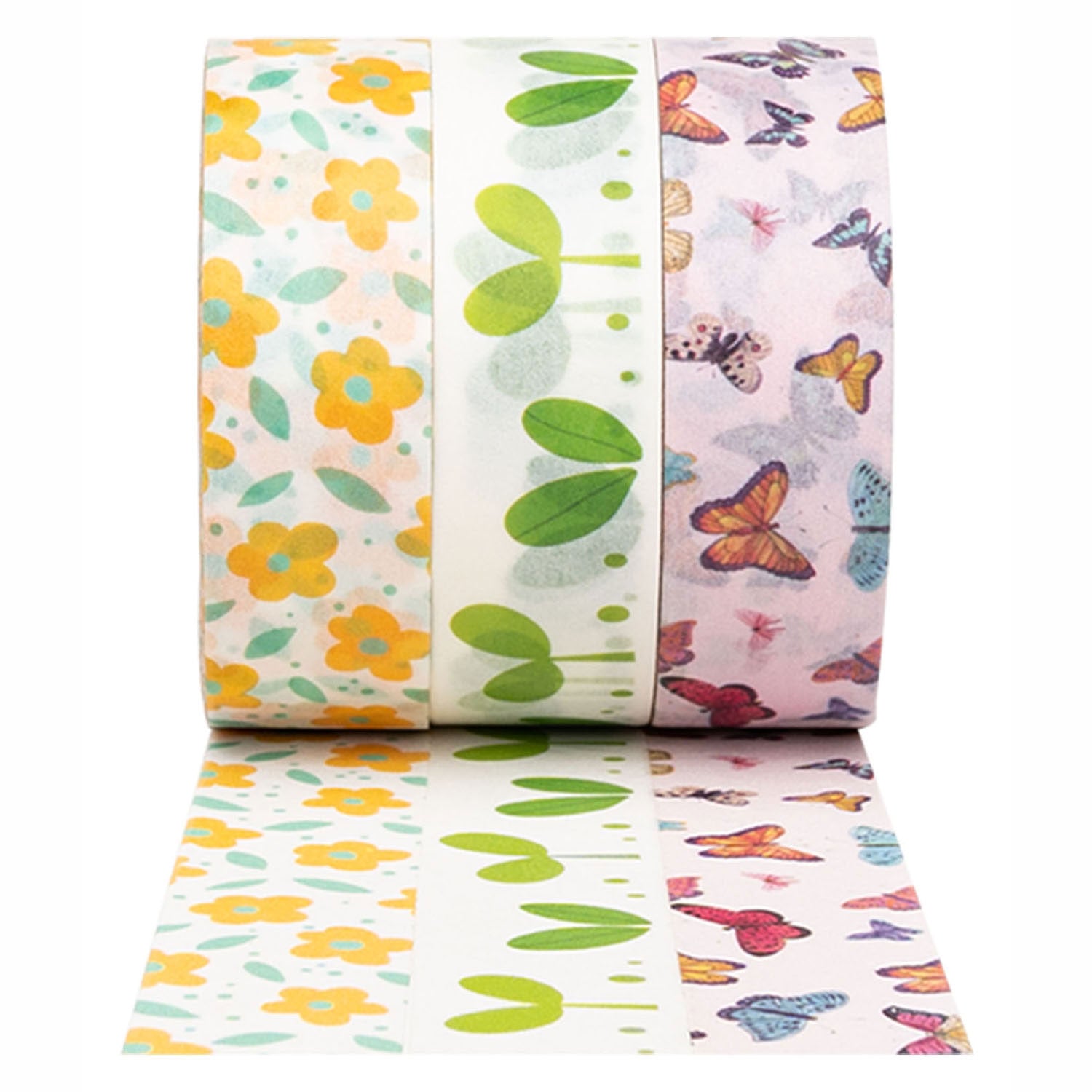 Färbung - Washi Tape Feder 3 Rollen, 5mtr.