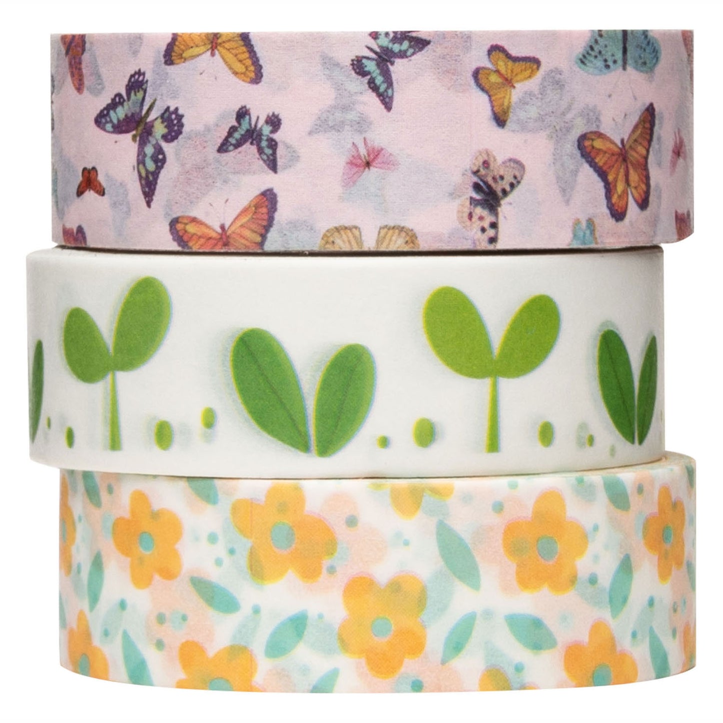 Färbung - Washi Tape Feder 3 Rollen, 5mtr.