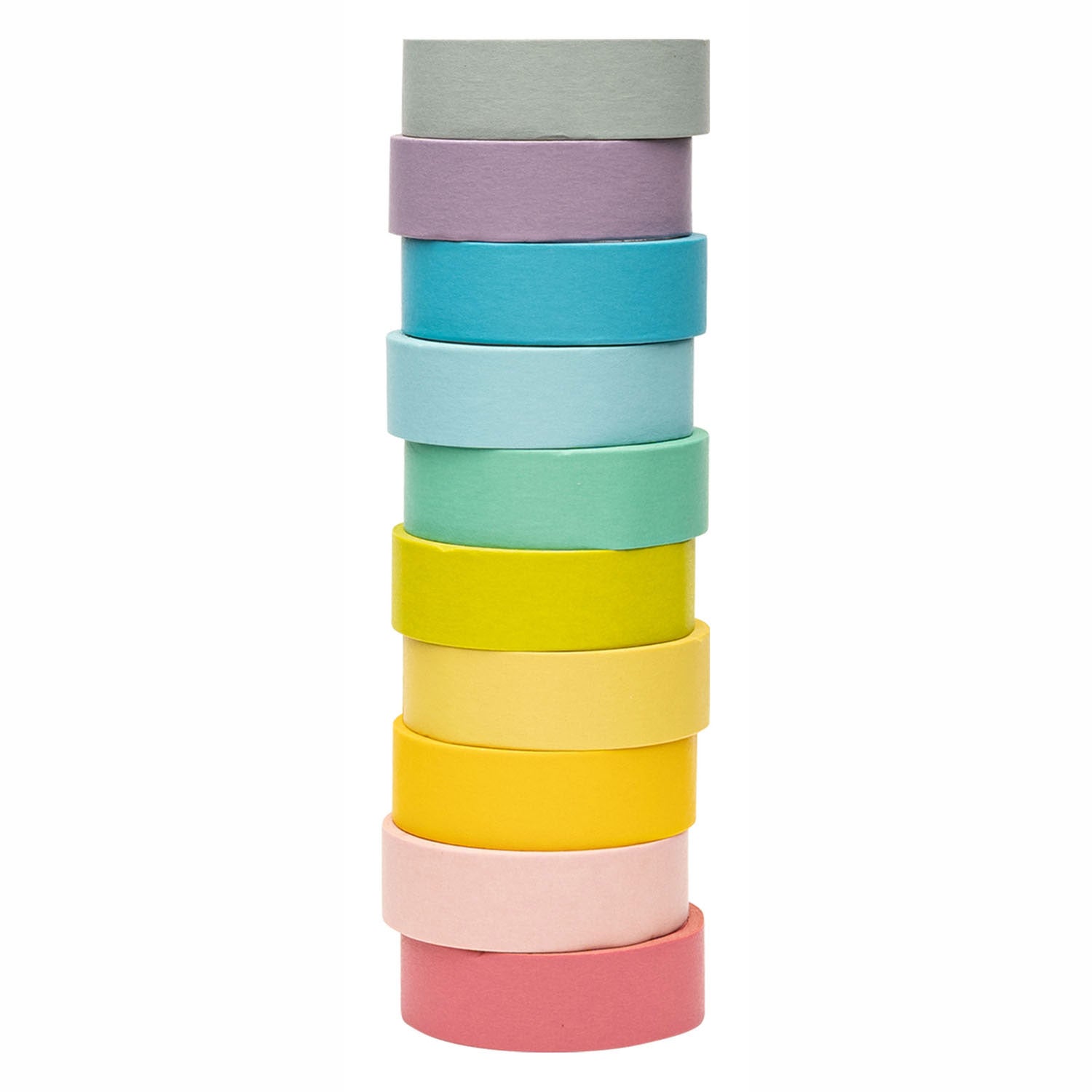 Färbung - Washi Tape Pastellfarben, 10 Set von 10