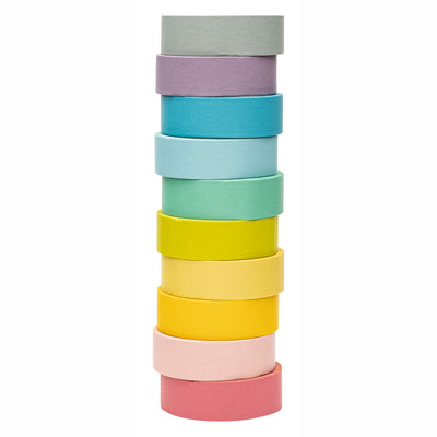 Färbung - Washi Tape Pastellfarben, 10 Set von 10