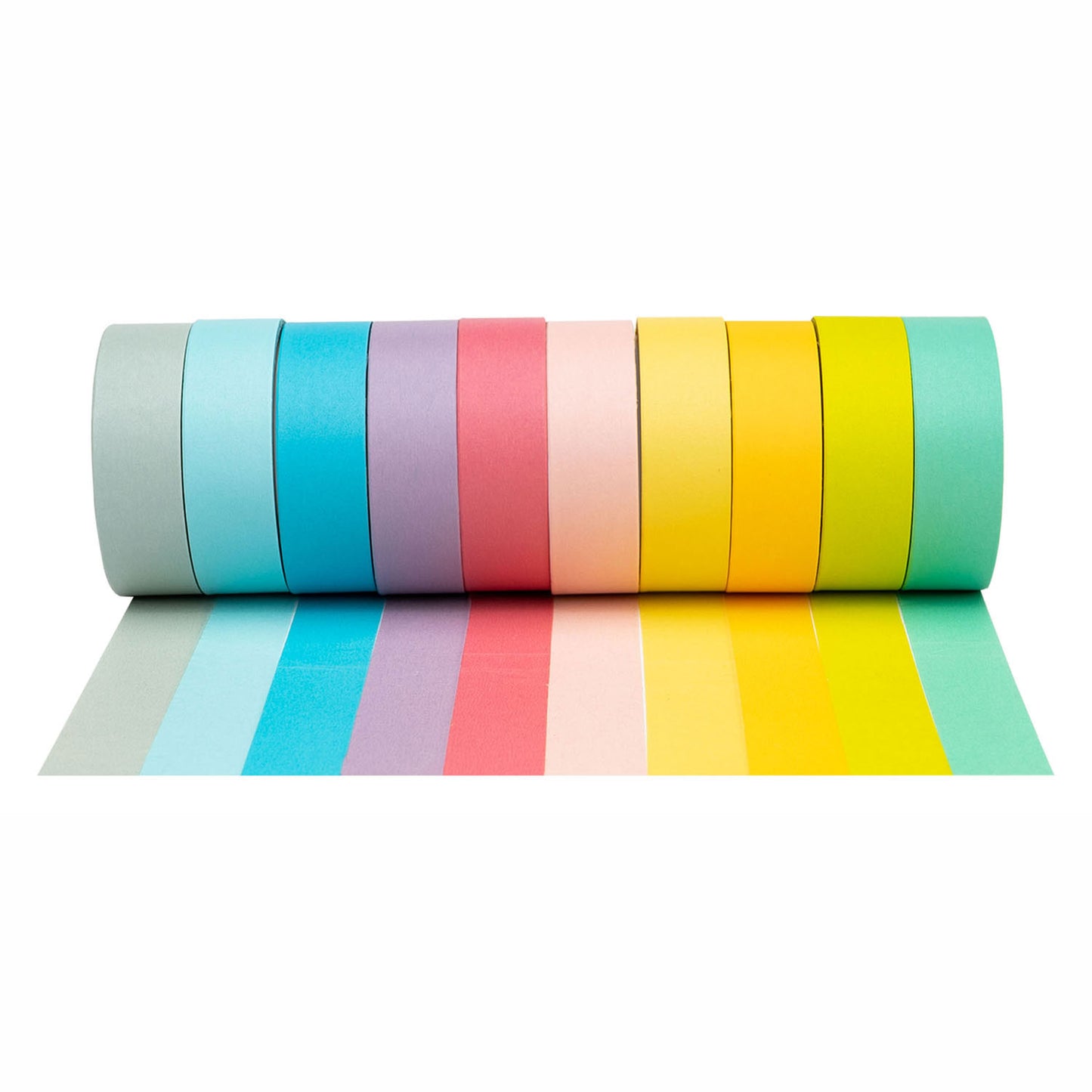 Färbung - Washi Tape Pastellfarben, 10 Set von 10