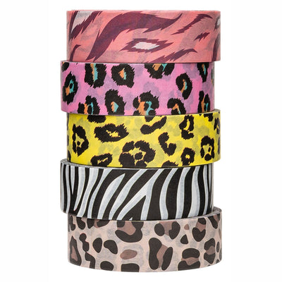Färbungen - Washi Tape Animals Muster 5 Rollen, 5mtr.