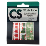 Färbung - Washi Tape Christmas 3 Rolls, 5mtr. - afbeelding 2