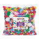 Colorations Beutel mit Pompons 450g, 1200Stück.