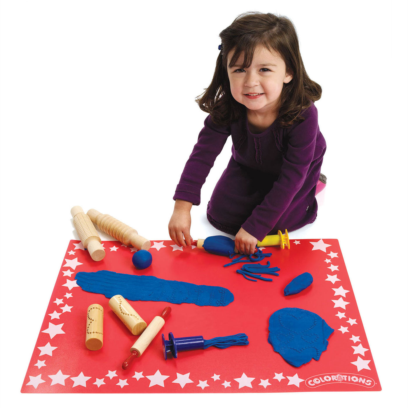 Färben - Halten Sie es sauber, placemat, 6 Set von 6