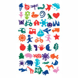 Farbgebiete - einfache Griffstempel Megaset, 50.. - afbeelding 2