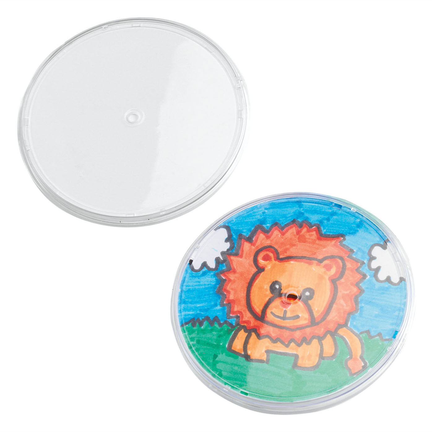 Färbung - Dekorieren Sie Ihre eigenen Untersetzer transparent, 12 Set von 12