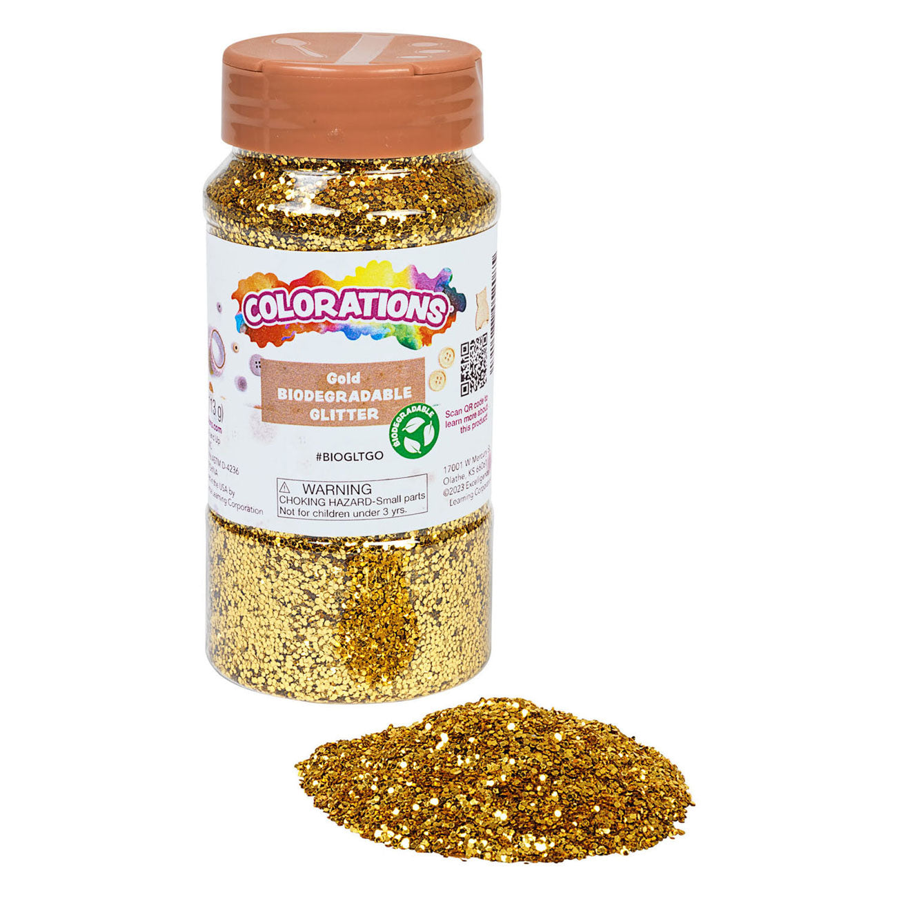 Colorationen – biologisch abbaubarer Glitzer – Gold, 113 Gramm