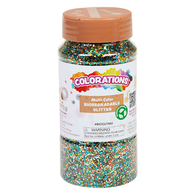 Färbungen organische abbaubare Glitzer -Multi, 113 Gramm