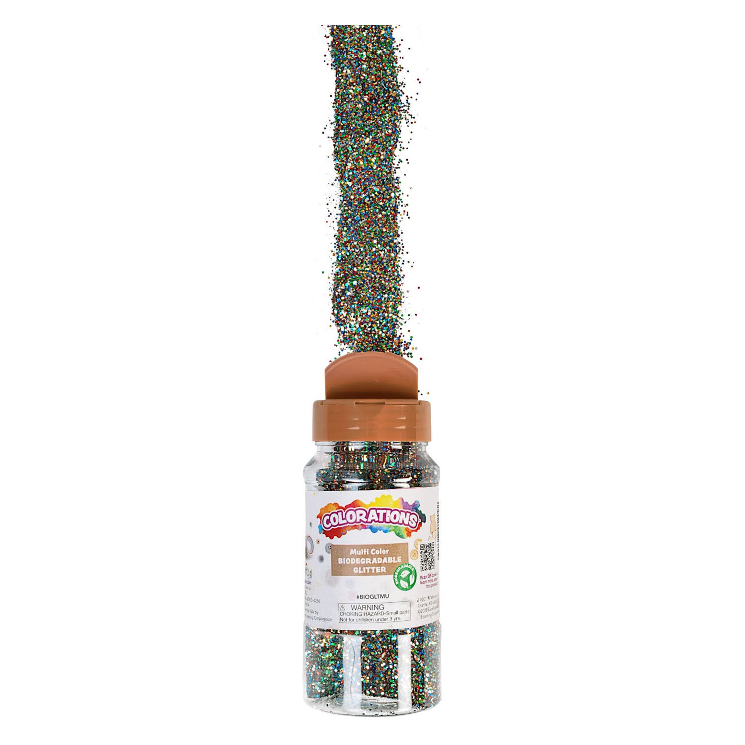 Färbungen organische abbaubare Glitzer -Multi, 113 Gramm