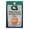 Färbung Washi Sticker Oranje Blütenblätter, 80..