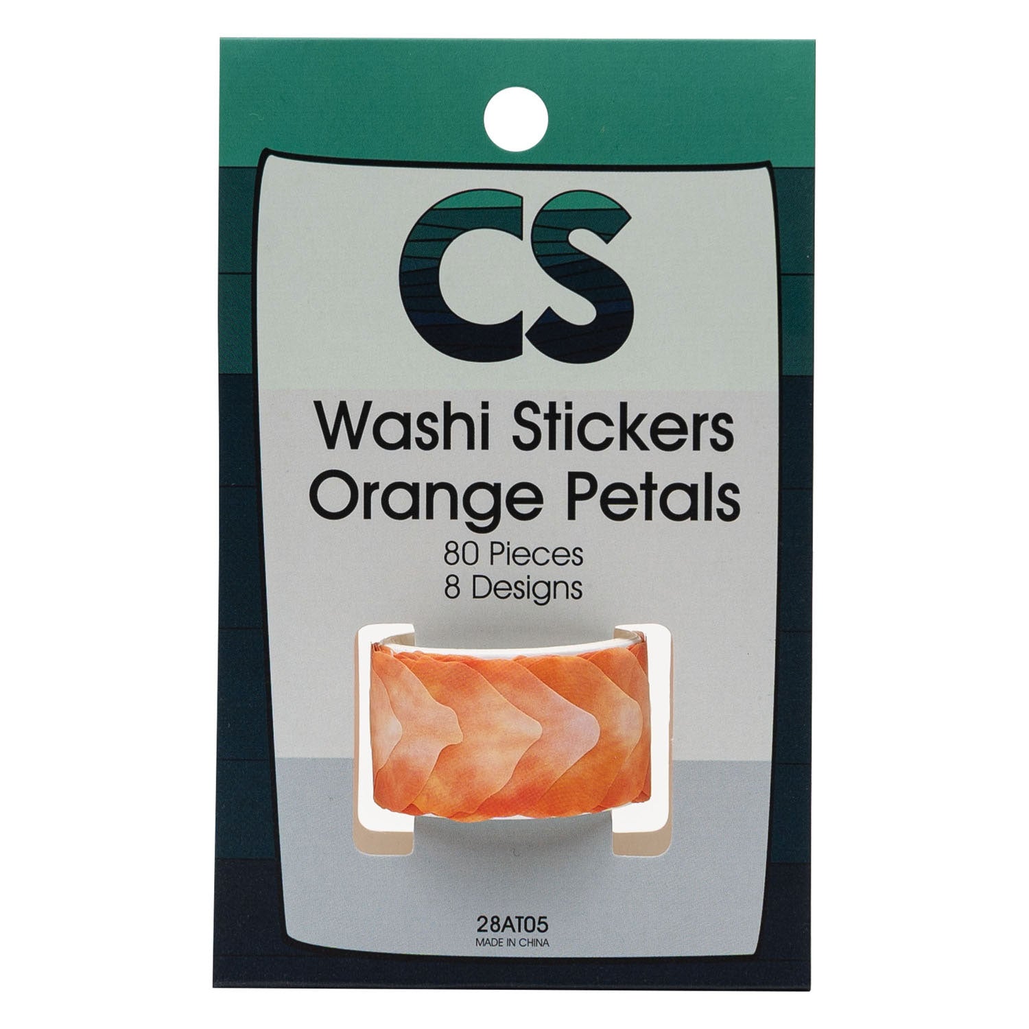 Färbung Washi Sticker Oranje Blütenblätter, 80..