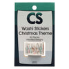 Farbgebiete Washi Stickers Weihnachten Thema, 80st.