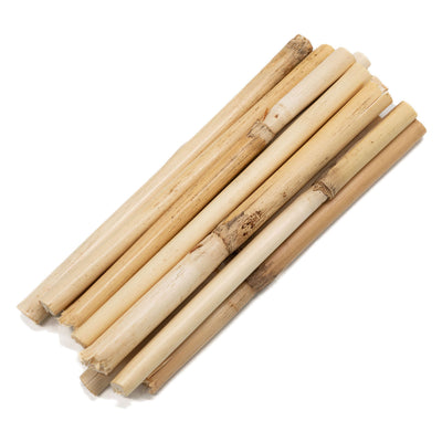 Färbungen kurze Bambusstäbe 10-12cm, 10Stk.