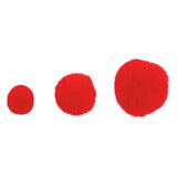 Farbpoms Pom Poms Red, 100.. - afbeelding 2