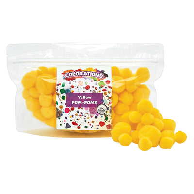 Farbpoms Poms Geel, 100..