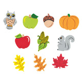 Farbgeborene Selbstadhäsive Foamstickers Herbst, 300st. - afbeelding 2