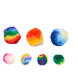 Färbungen Regenbogen gestreiftes Pom Pom, 180. - afbeelding 5