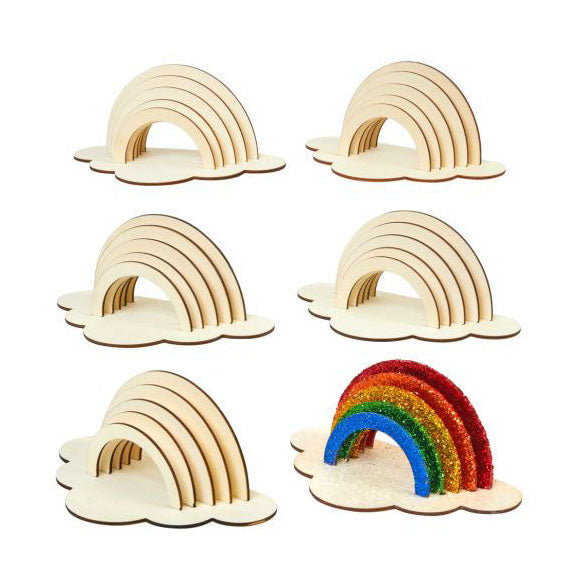 Färben machen und dekorieren Ihren eigenen Holzregenbogen, 6 6
