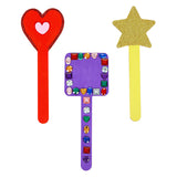 Färbungen DIY -Holzstabformen 4 Designs, 20st. - afbeelding 4