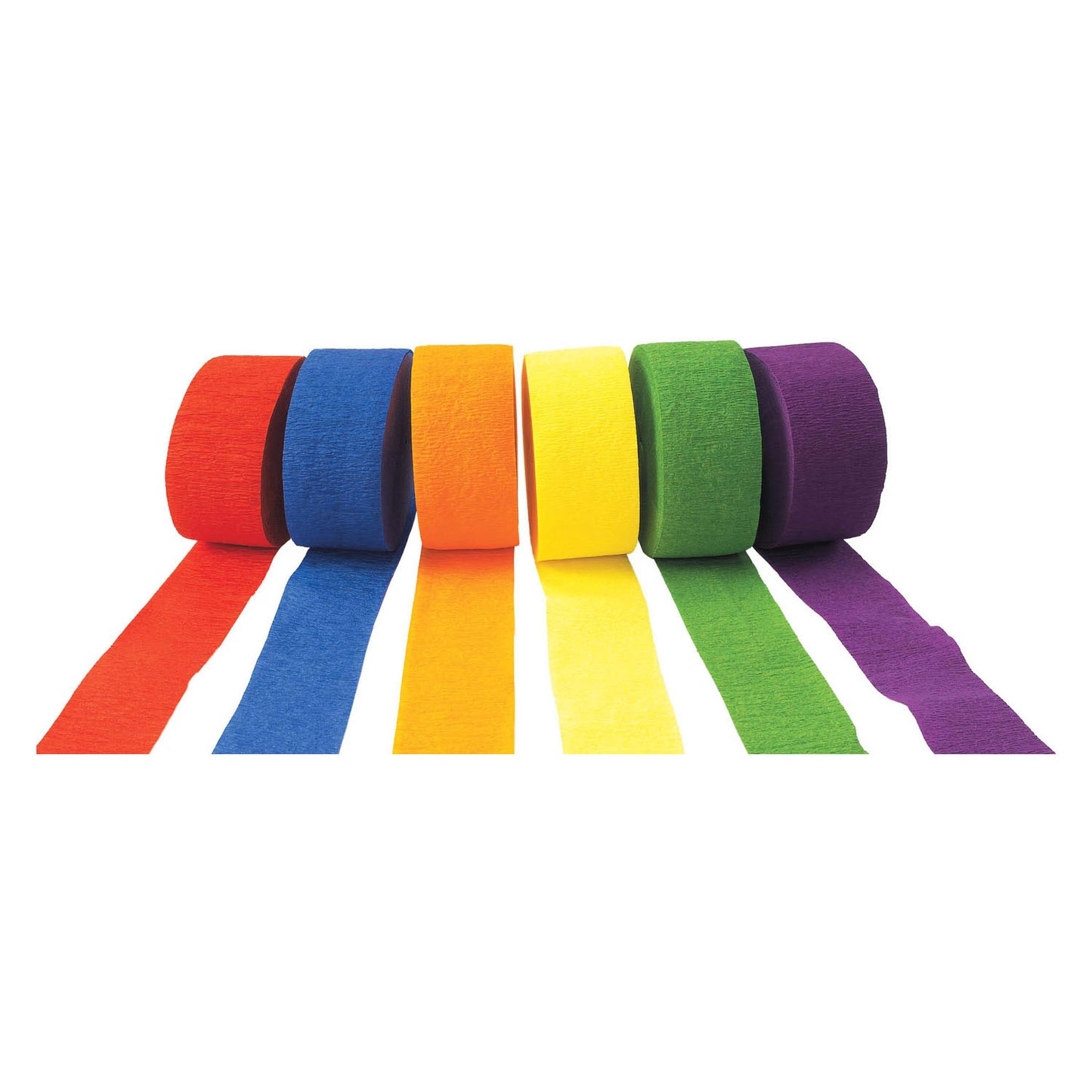 Farbkrepppapier -Slinger -Set 1, Set von 6