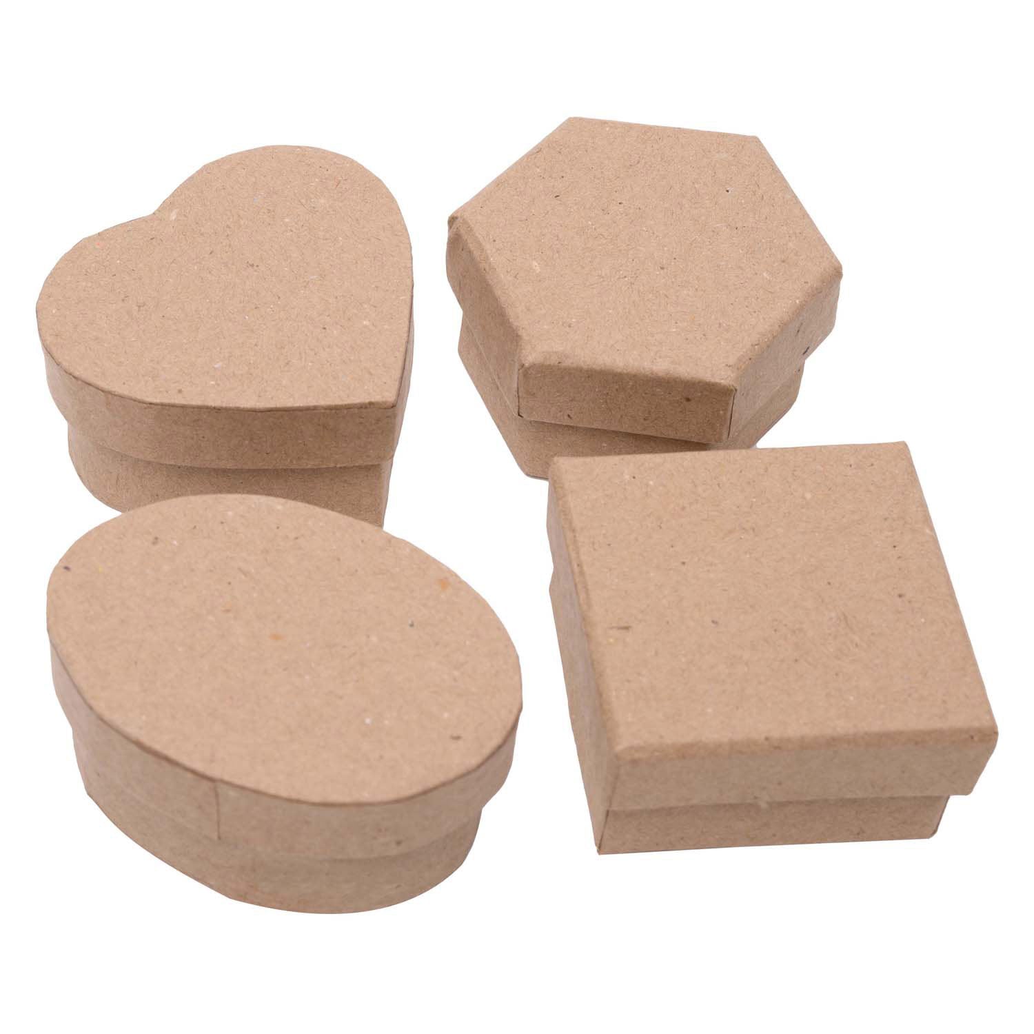 Färben - Papier -Mache -Mini -Boxen, 12st.
