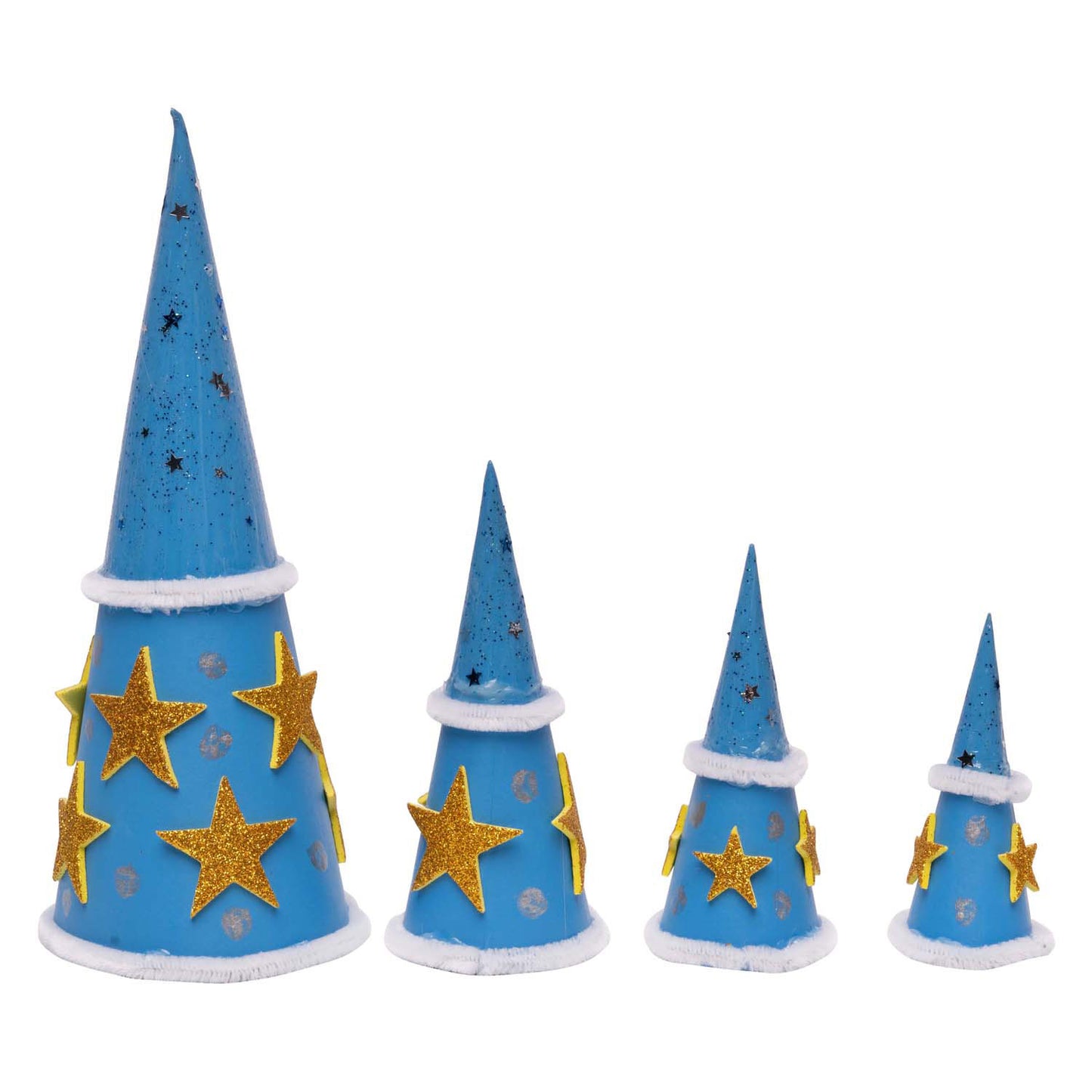 Färbung - Papier -Mache -Zapfen - 8, 10, 12 cm, 30st.