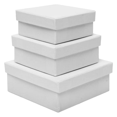 Färben - Papier -Mache -Boxen Quadrat, 3..