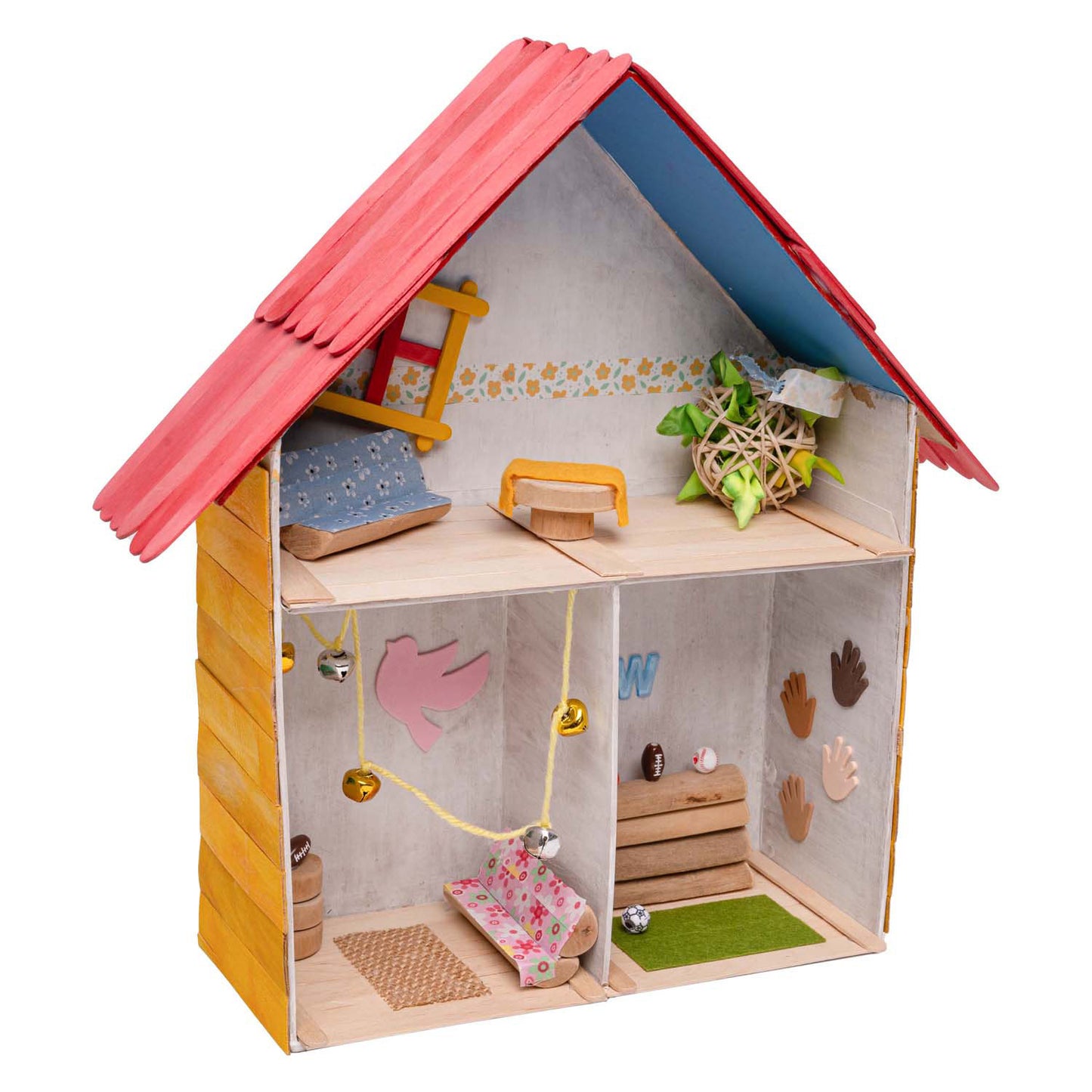 Färbung - Papier -Mache Dollhouse