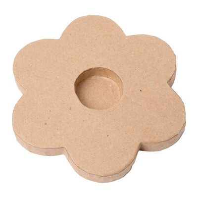 Farbgebiete - Papier -Mache -Teelichthalter - Bloem, 6st.