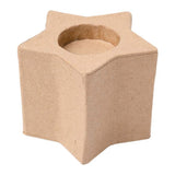 Färbung - Papier -Mache -Teelichthalter - Ster, 6st. - afbeelding 1
