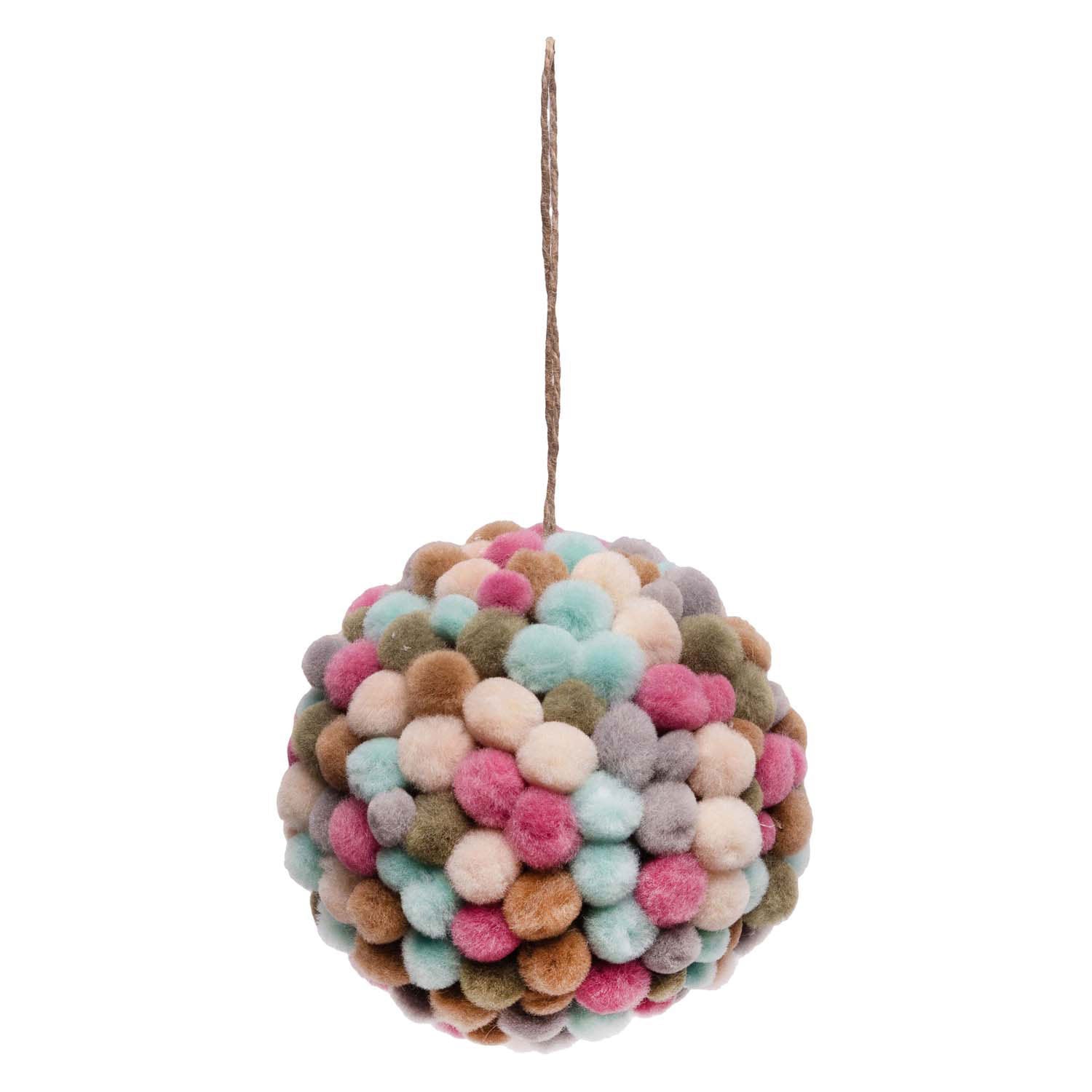 Färben - Papier - Mache Bal Ornamente, 6st.